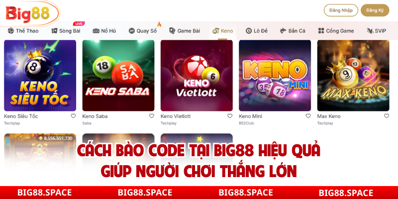 Cách bào code tại big88 cho người mới