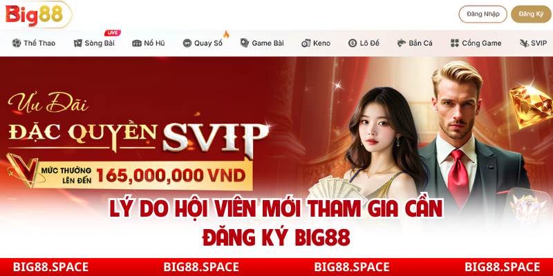 Lý do hội viên mới tham gia cần đăng ký Big88