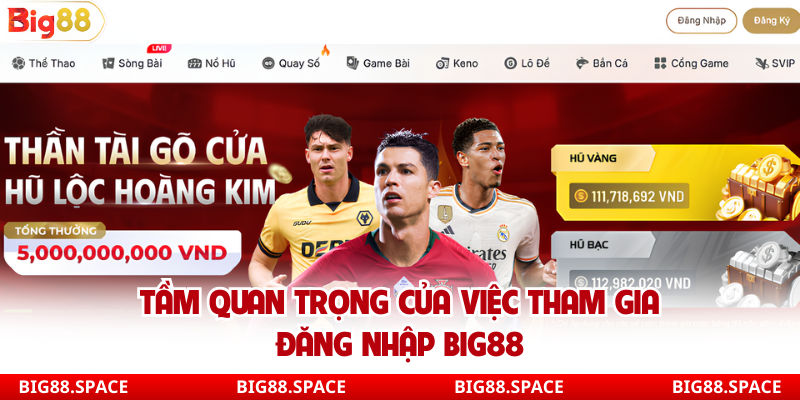 Tầm quan trọng của việc tham gia đăng nhập Big88